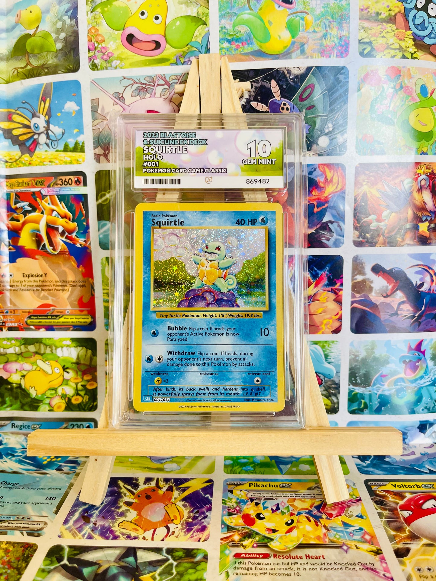 Squirtle - 001/034 - Classic Collection CLB - Ace 10